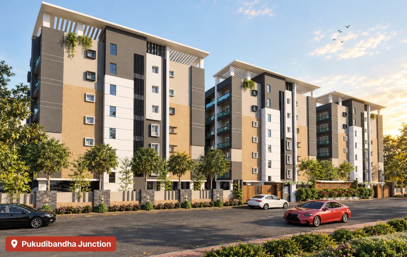 Raja Rani Highfield Phase 2 - 2 & 3 BHK apartments at Pakudibandh Junction, near Jagannathpur Junction, Berhampur